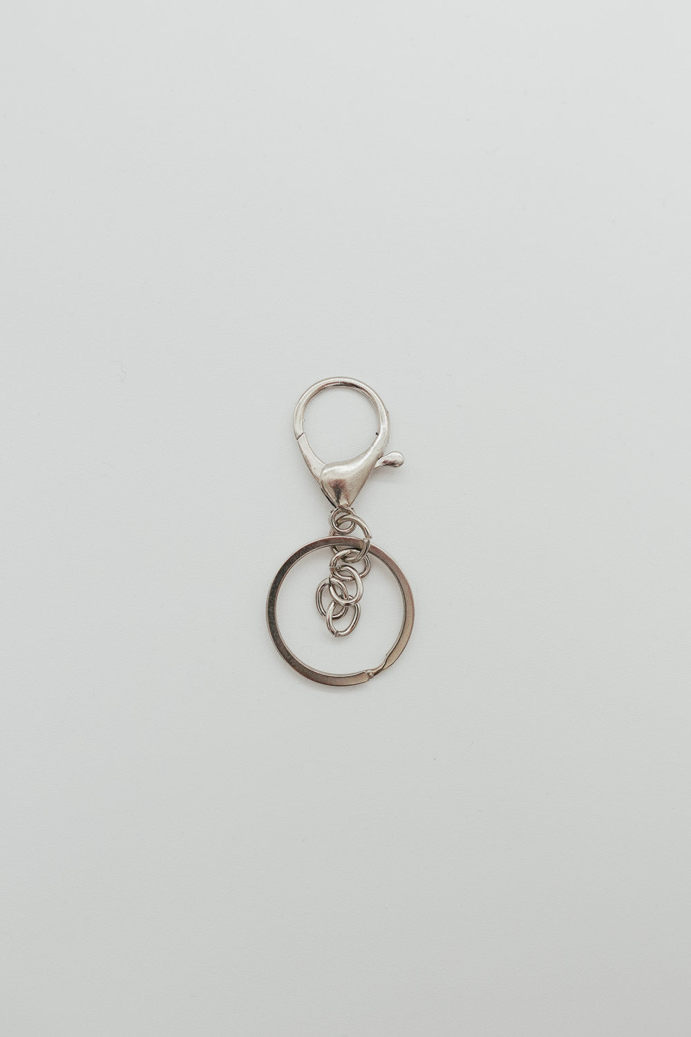 Schlüsselanhänger Ringe Schnappverschluss Silber
