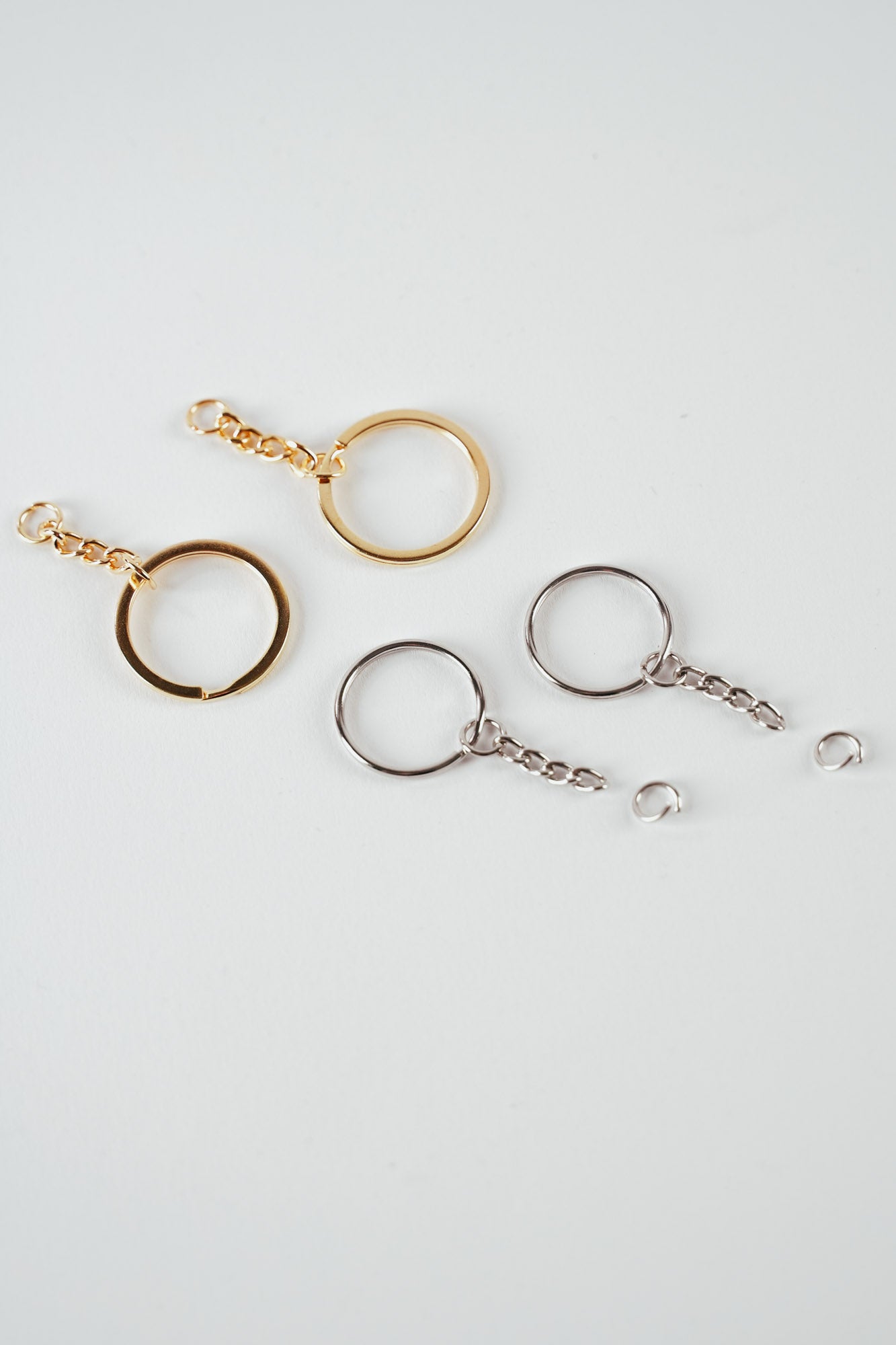 Schlüsselringe gold silber