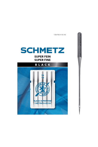 Schmetz Black Super Fein-Nadel Stärke 70 | System 130 / 705 H-SU XS in product view