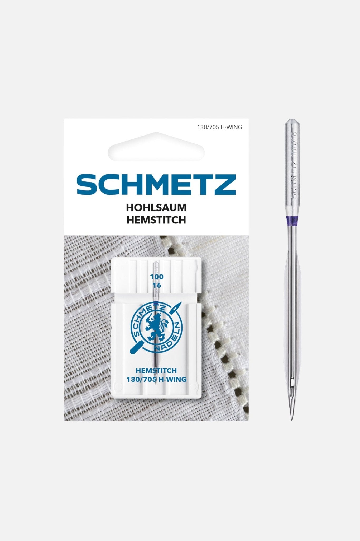 Schmetz Hohlsaum-Nadel Stärke 100 / System 130/705 H-WING - Make ma!