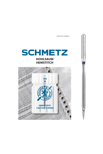 Schmetz Hohlsaum-Nadel Stärke 100 / System 130/705 H-WING in product view