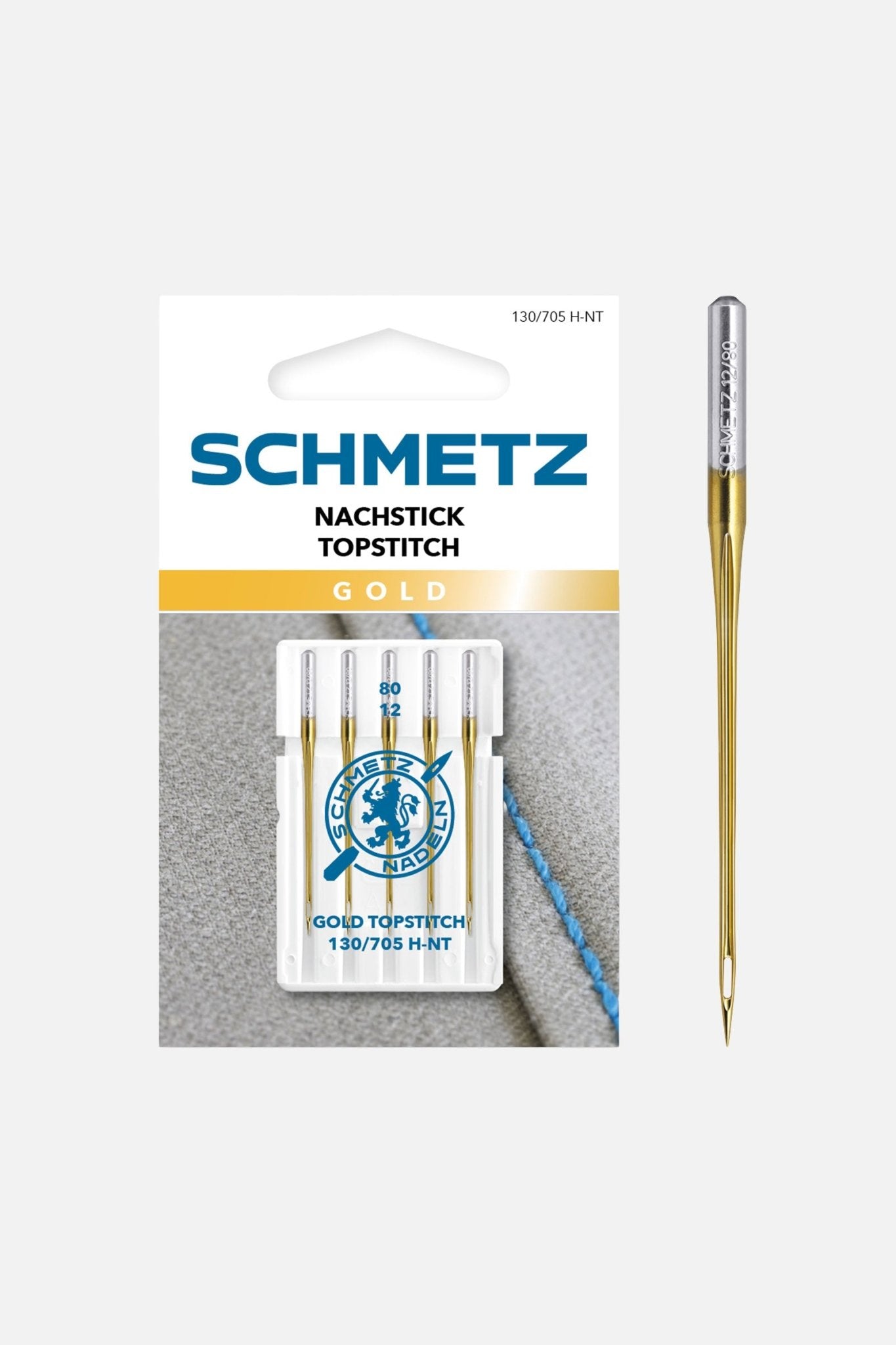 Schmetz Nachstick-Nadel GOLD Stärke 80 / System 130 / 705 H-NT - Make ma!