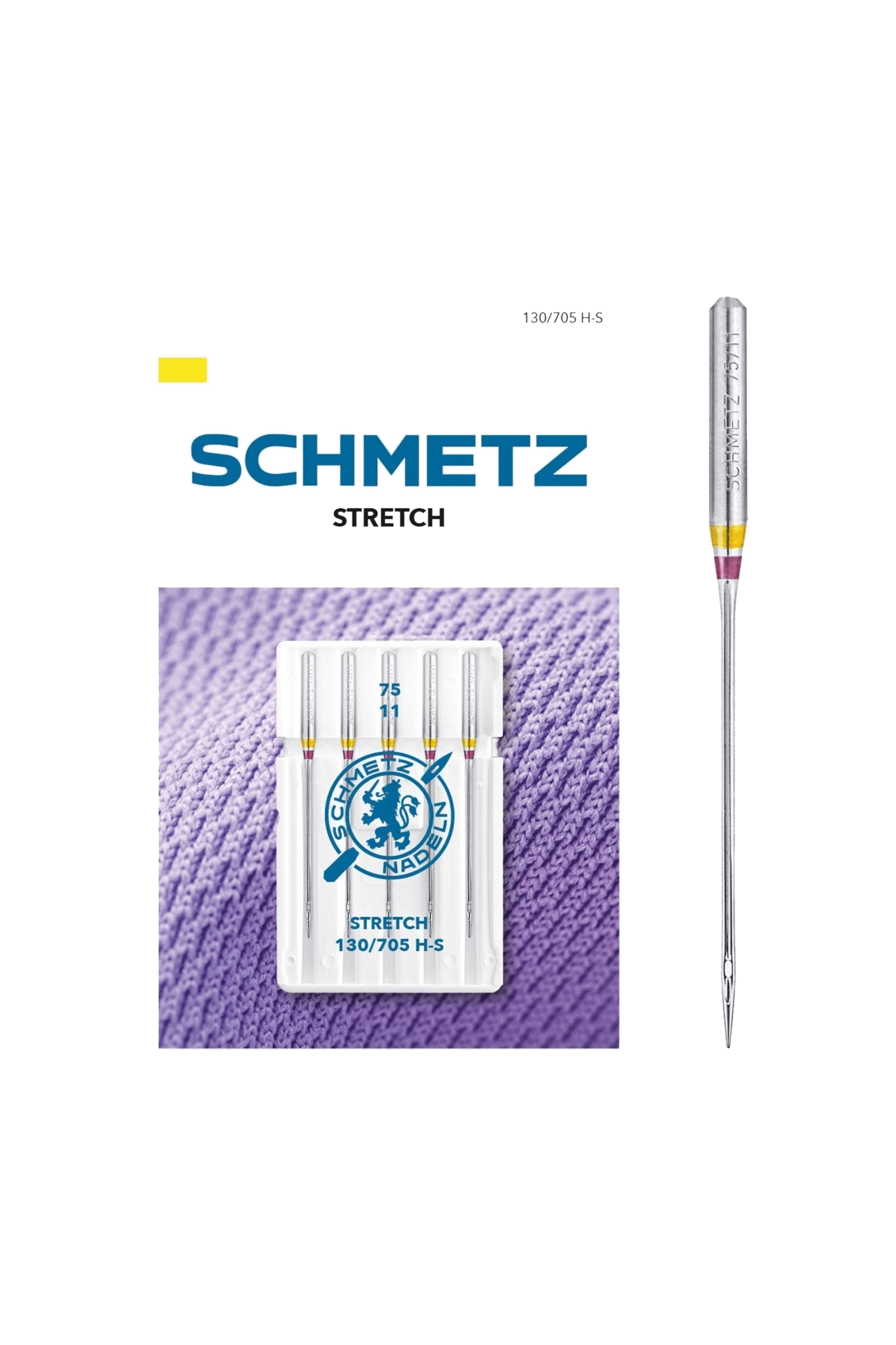 Schmetz Stretch-Nadel Stärke 75 / System 130 / 705 H-S in Produktansicht