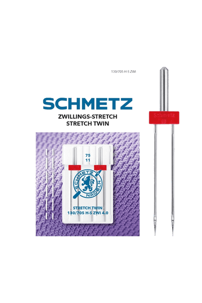 Schmetz Zwillings-Stretch-Nadel Stärke 75 / System 130 / 705 H-S ZWI 4.0 DMS in product view