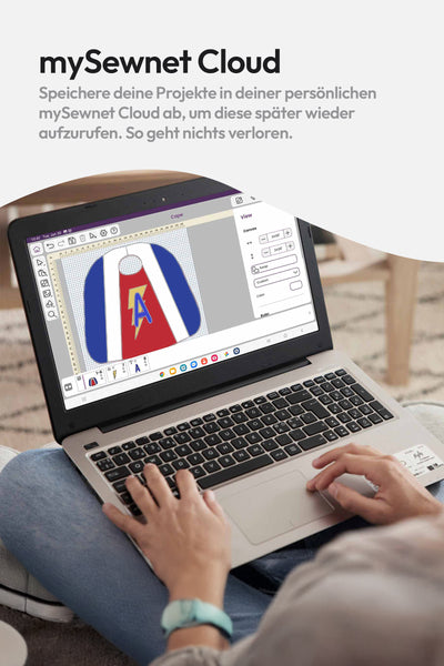 Lege deine Plotterprojekte bequem in der mySewnet Cloud ab. So kannst du diese auf deinem SINGER MOMENTO Plotter wieder aufrufen.