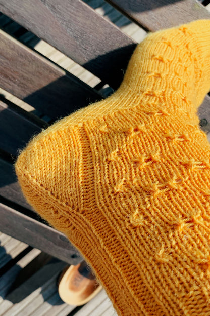 Ferse der YunaSocks (Strickanleitung)