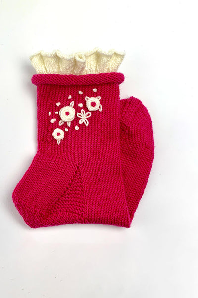 Strickanleitung »Runi« Socken in rot