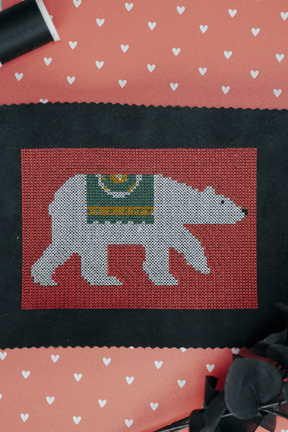 Stickdatei Eisbär Kreuzstich