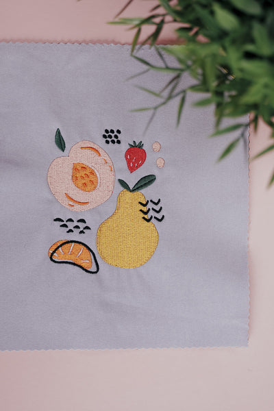 Stickdatei Früchte modern