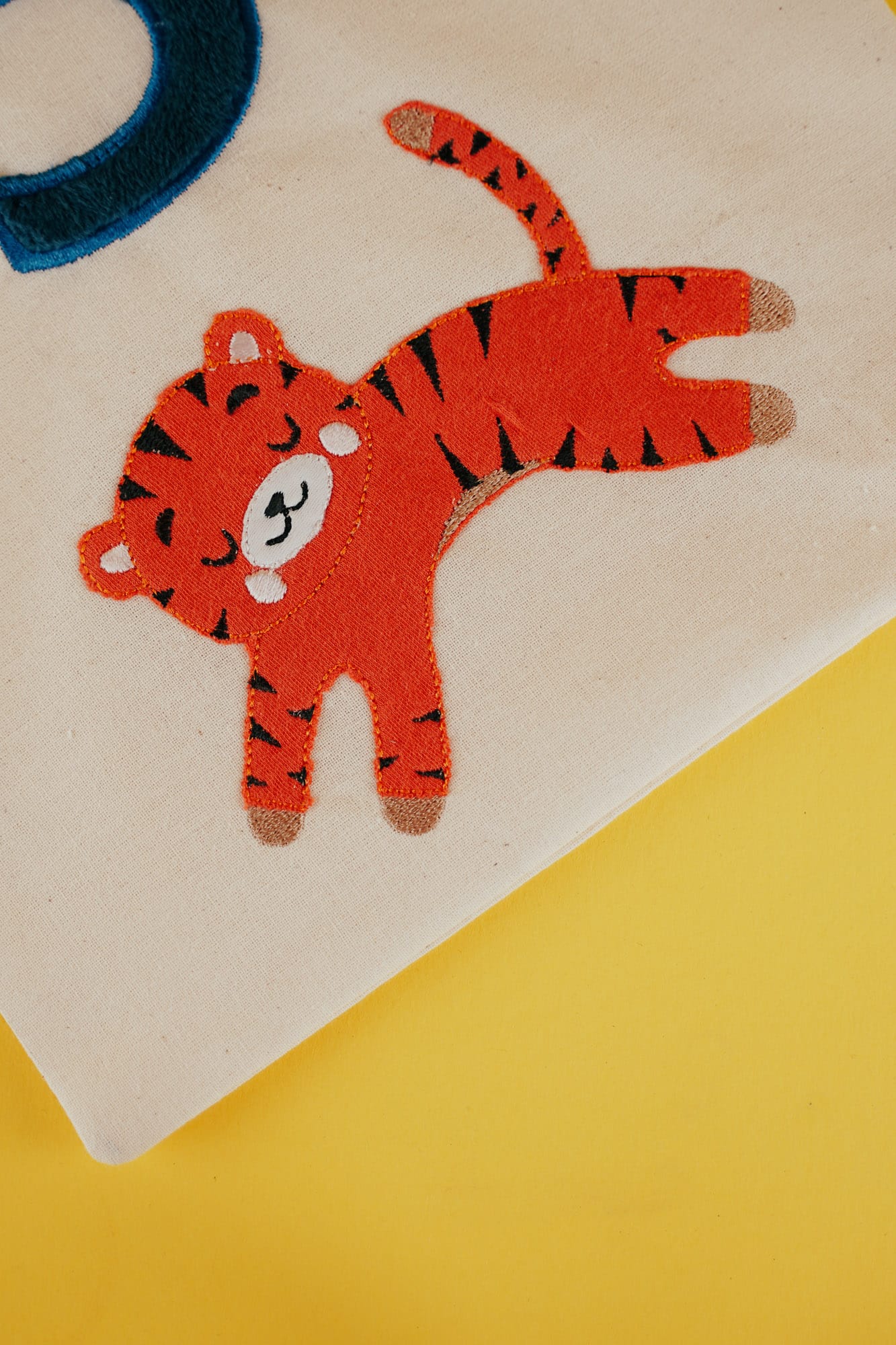 Stickdatei »Tiger« Applikation sticken