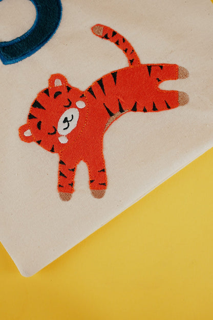 Stickdatei »Tiger« Applikation sticken