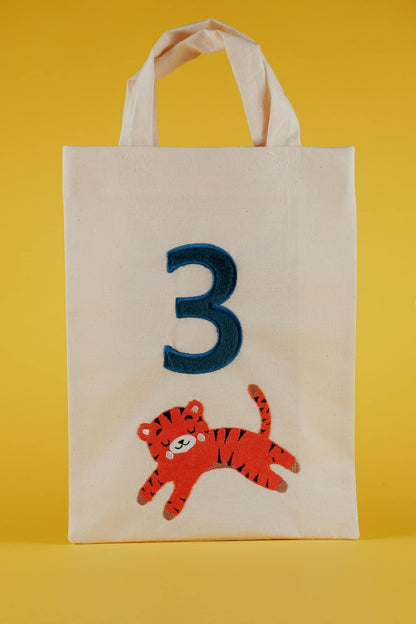 Stickdatei Applikation »Tiger« mit Zahlen