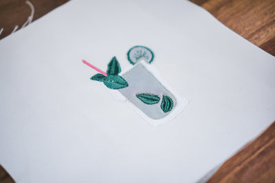 Stickdatei Cocktail Mojito