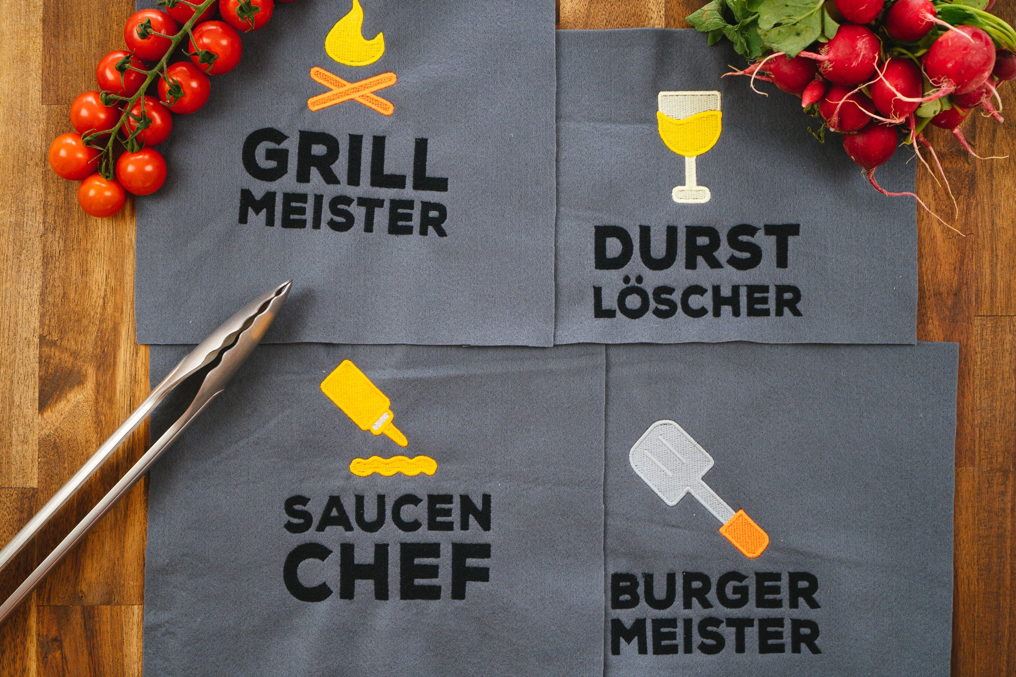 Stickdateien Grillen (Anwendungsbeispiel)