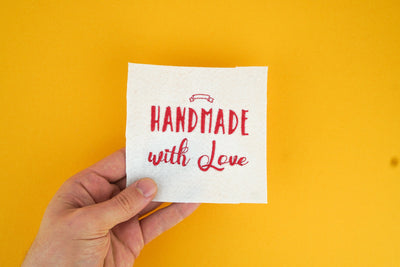 Stickdatei Handmade with Love, Anwendungsbeispiel