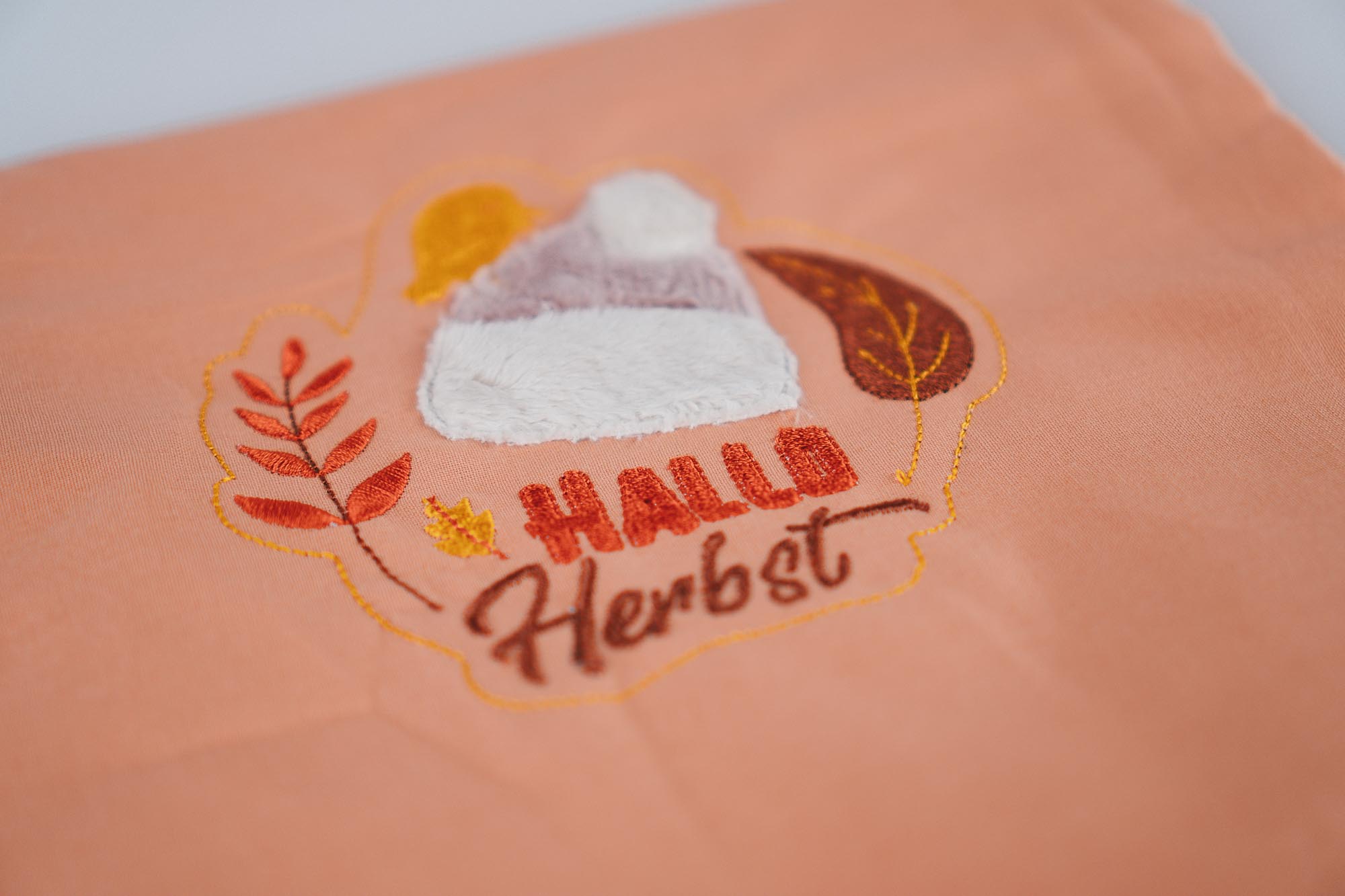 Stickdatei Herbst Anwendungsbeispiel