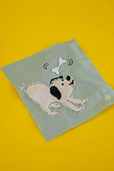 Stickdatei hund Applikation