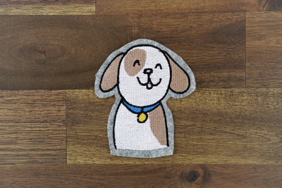 Stickdatei Hund mit Halsband