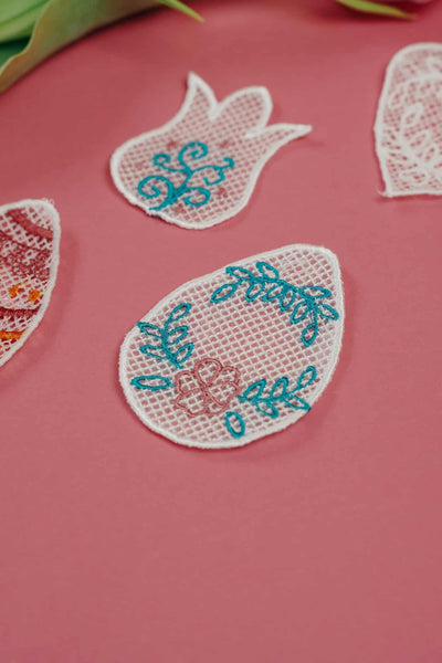 Stickdateien Ostern Lace ITH