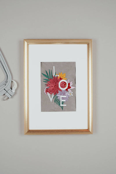 Blumen love Stickdatei Makema