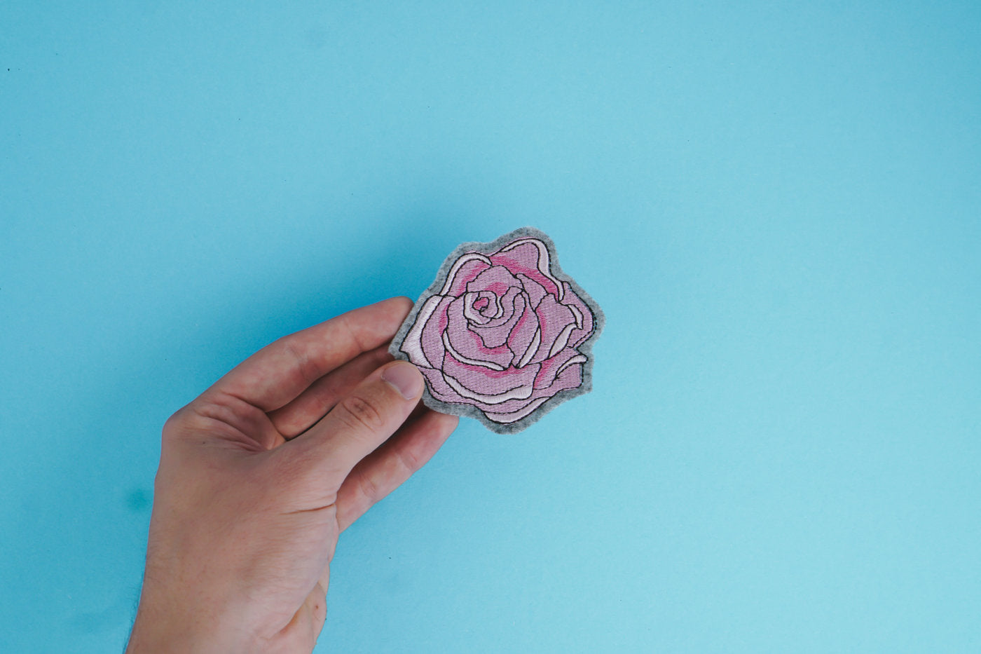 Stickdatei Rose (Anwendungsbeispiel)