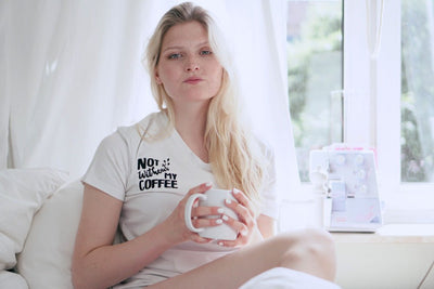 Stickdatei Schriftzug "Not without my coffee" - Make ma!