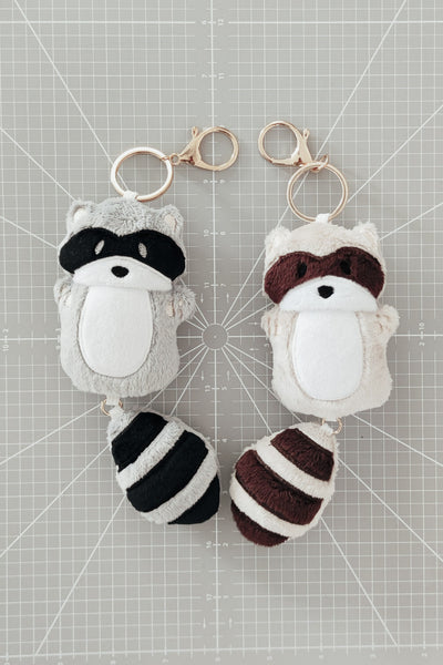 Stickdatei Waschbär zum Herstellen von eigenen Schlüsselanhängern