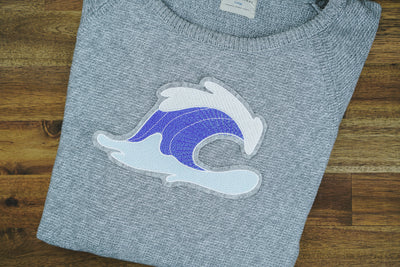 Stickdatei Welle Applikation