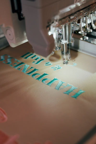 Spruch »Nähen« Sticken mit der Stickmaschine