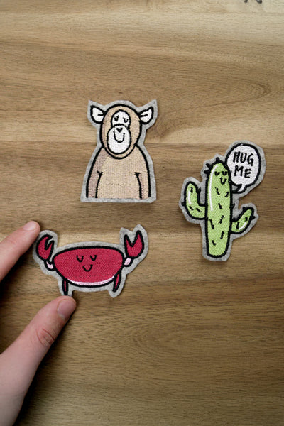 Stickdateien Krabbe, Affe, Kaktus