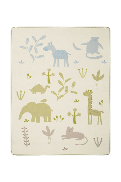 Personalisierte Babydecke Tiere - 75x100cm in product view