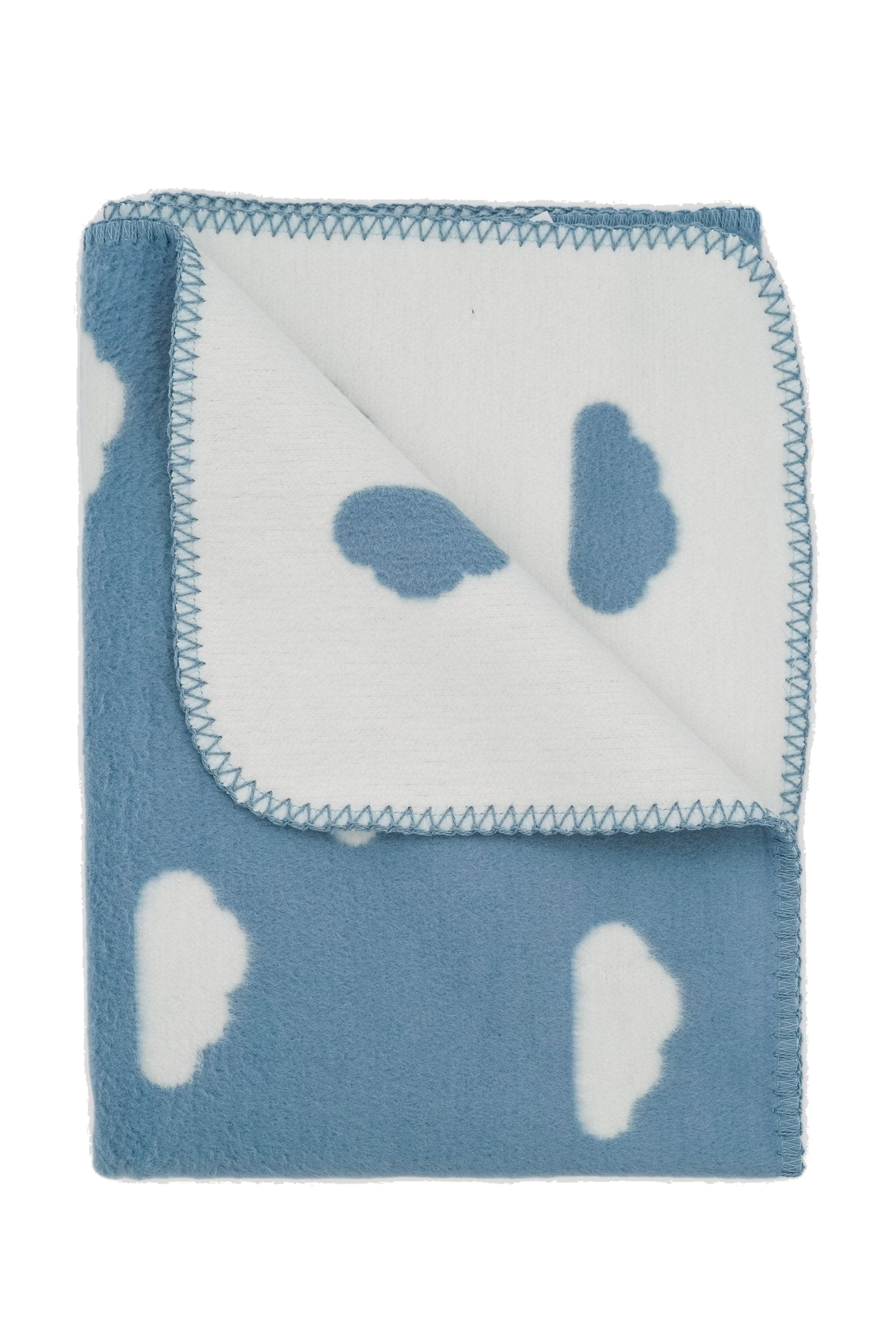 Personalisierte Babydecke Wolken - 100% Bio-Baumwolle - 70x100cm in product view