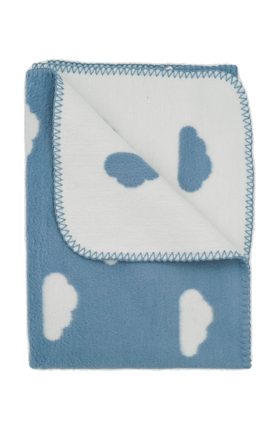Personalisierte Babydecke Wolken - 100% Bio-Baumwolle - 70x100cm in product view