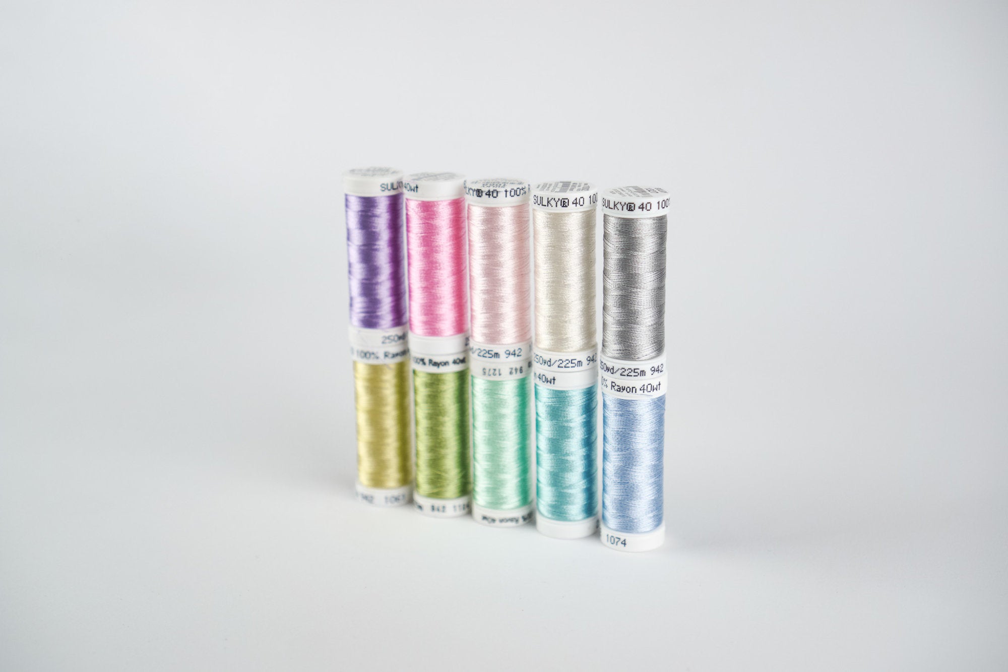 Pastellfarben als Stickgarn