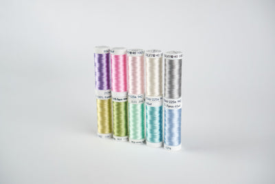 Pastellfarben als Stickgarn