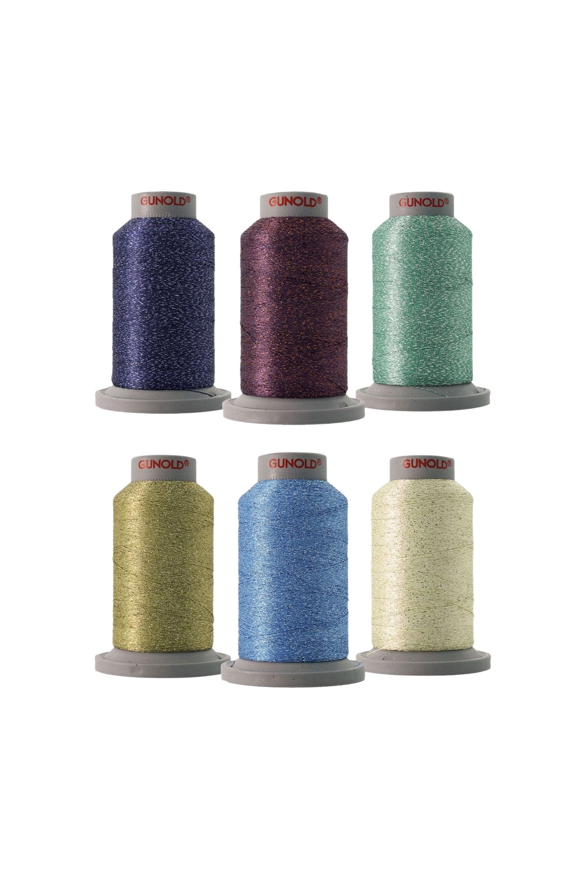 GUNOLD POLY SPARKLE borduurgarenset UNDER WATER met zes garenklossen