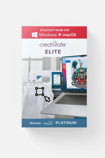Sticksoftware creativate Elite ehem. mySewnet Platinum für Windows & Mac
