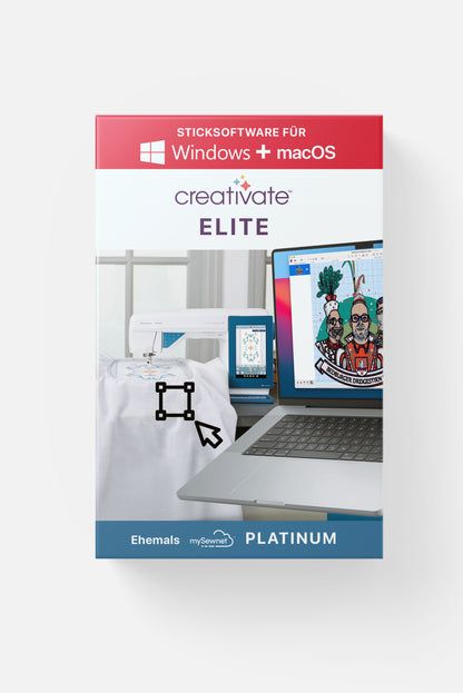 Sticksoftware creativate Elite ehem. mySewnet Platinum für Windows & Mac