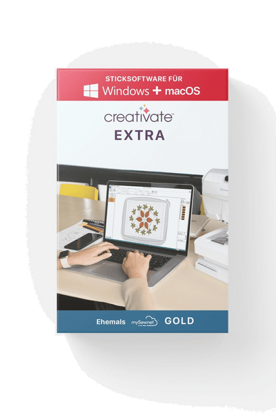 Sticksoftware creativate™ Extra (ehem. mySewnet Gold)  für  Mac & Windows in Produktansicht