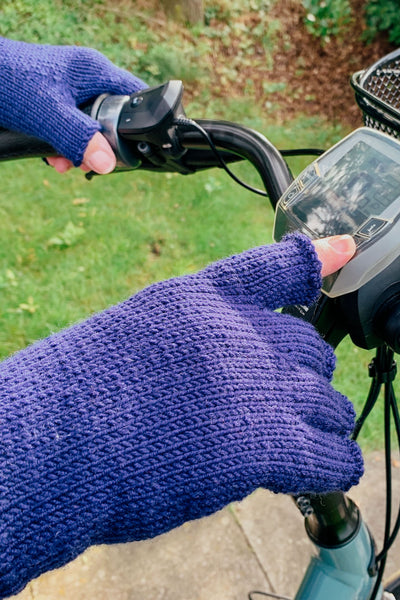 Strickanleitung Halbfingerhandschuhe »Gesper«