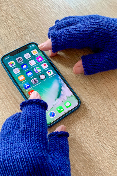 Strickanleitung Halbfingerhandschuhe »Gesper«