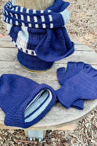 Strickanleitung Halbfingerhandschuhe »Gesper«