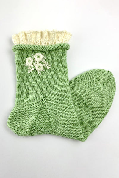 Strickanleitung »Runi« Socken in grün