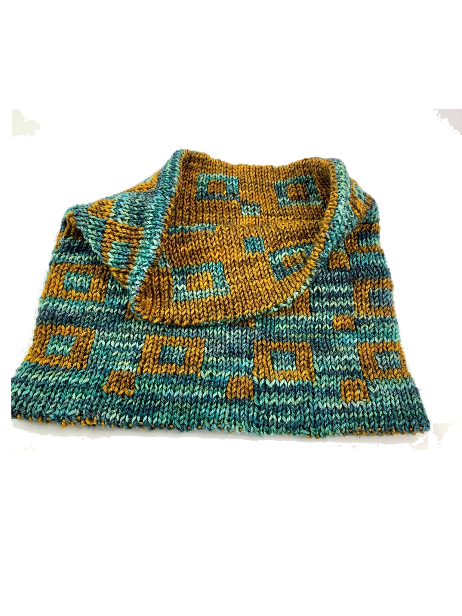 Strickanleitung Schal SQUARE DROP LOOP (PDF) in Produktansicht