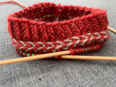 Das Bündchen der Stricksocken »Kersta«