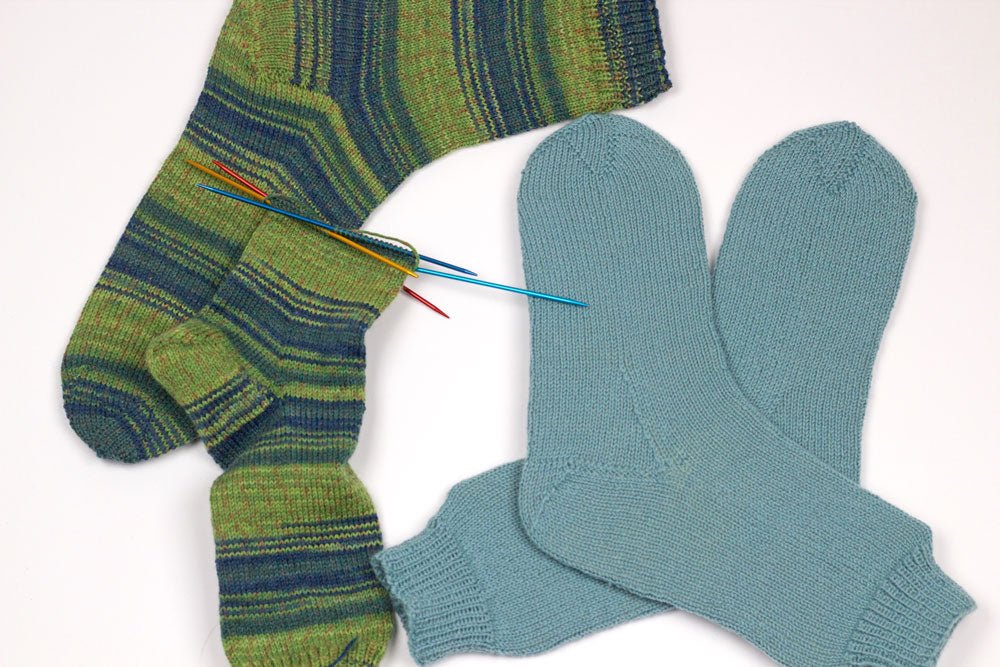 Socken gestrickt nach dem »Workshop« von Barbara