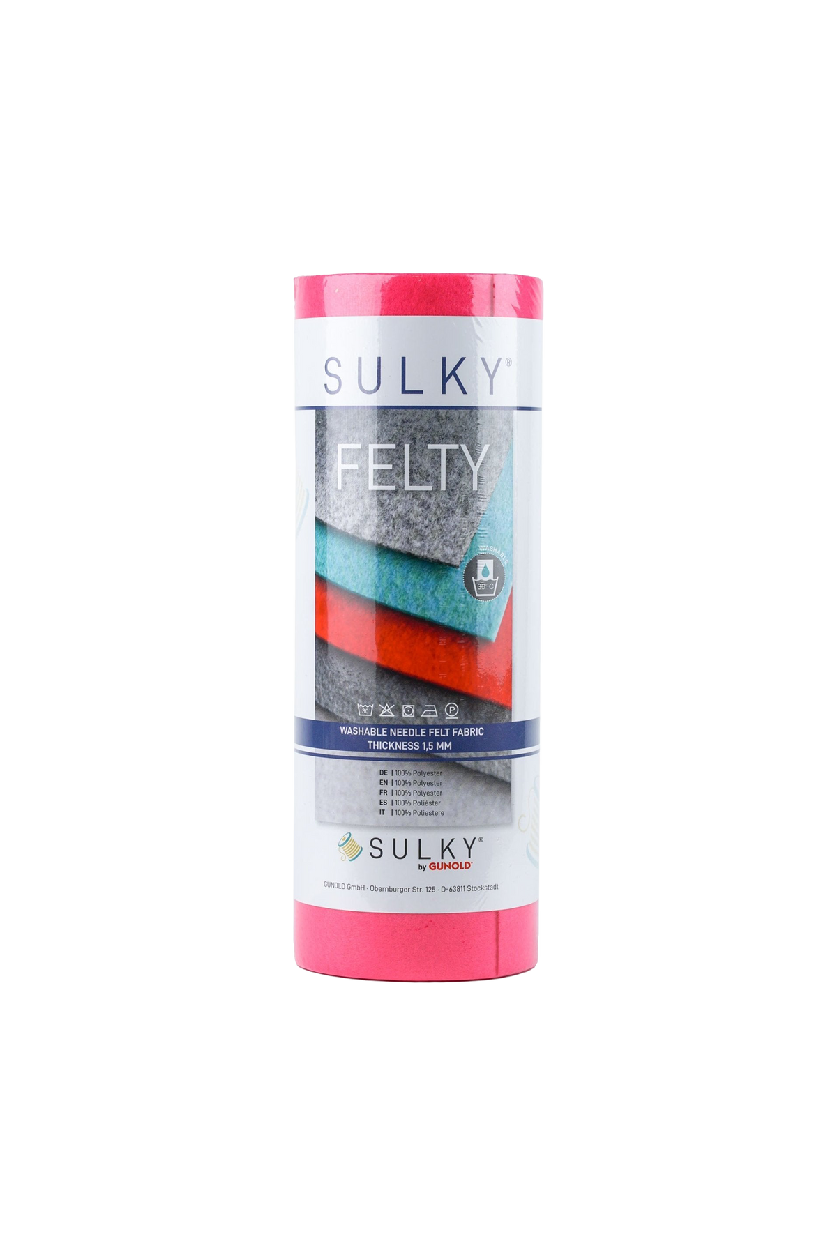 Sulky FELTY Stickfilz in Neon Pink – freigestellte Produktansicht