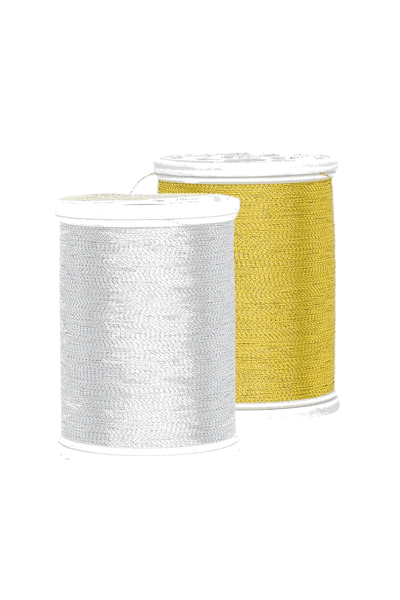 Sulky Metallic - Metallgarn Gold / Silber - King-Spule (915m), vue du produit