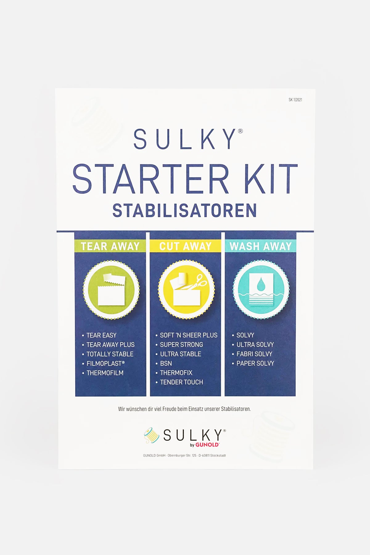 SULKY Starter Set mit Stickvliesen
