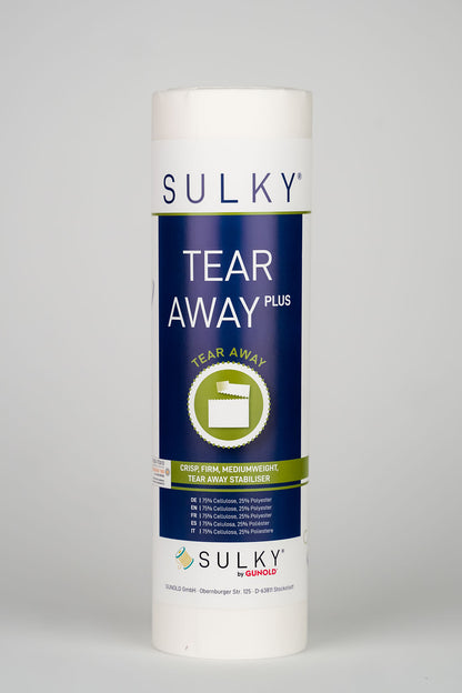 Sulky TEAR AWAY PLUS (25 cm x 10m) weiß